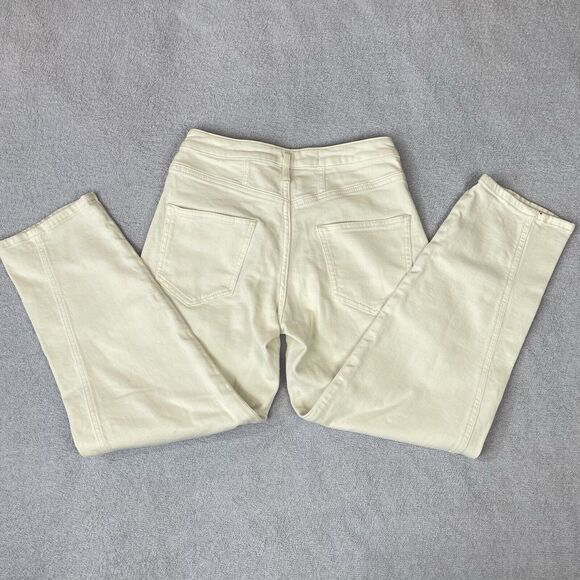 Pilcro Hemp / Cotton Baggy Pants Women’s 25 Cream / Off White Ankle Length - Picture 4 of 16